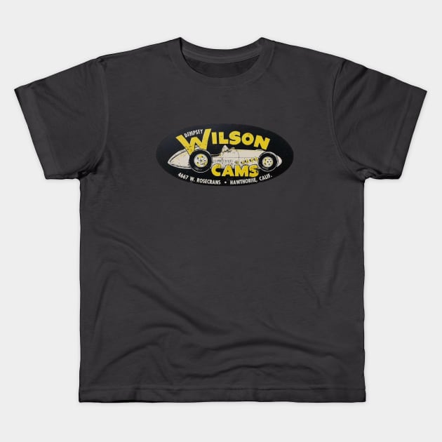 Wilson Cams Kids T-Shirt by retrorockit